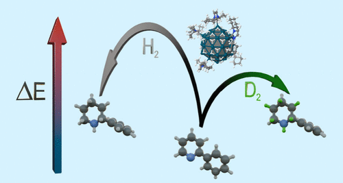 Preferential Reduction of 2-Phenylpyridine under D2: Palladium Nanoparticles Stabilized by N-Heterocyclic Carbenes Prefer D2 to H2
