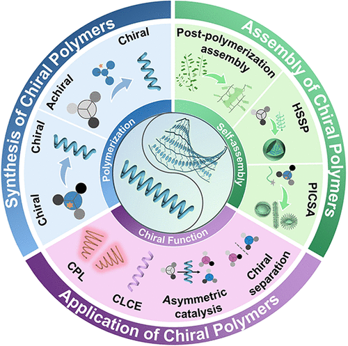 From Chiroptical Polymers to Chiral Functional Nanomaterials: Synthesis, Self-Assembly, and Applications