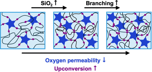 Interplay between Host Structure, Oxygen Quenching, and Triplet–Triplet Annihilation Upconversion in Hybrid Polymer Hosts
