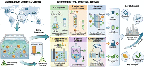 Lithium Recovery from Brines: A Comprehensive Review of Advanced Separation Technologies