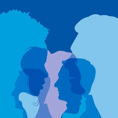 silouhette of human heads